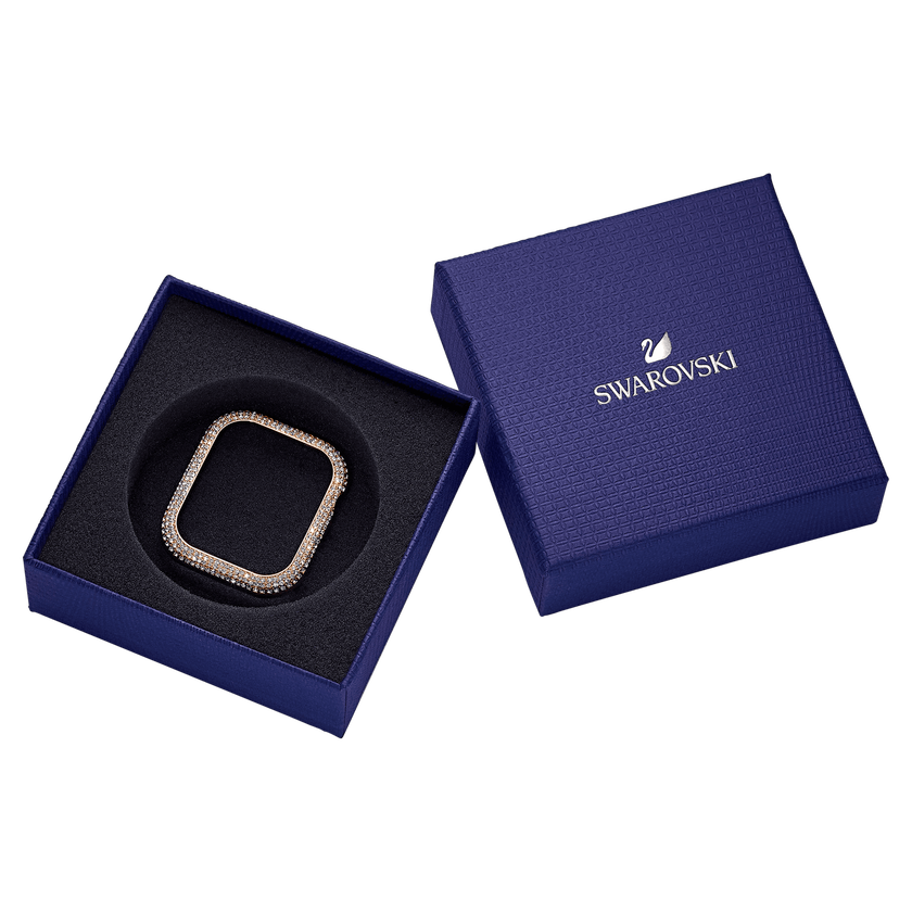 swarovski sparkling case  for apple watch  series 4   5  40 mm  rose gold tone