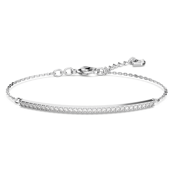 swarovski only bracelet  white  rhodium plated