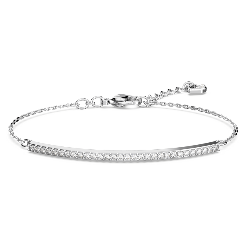 swarovski only bracelet  white  rhodium plated