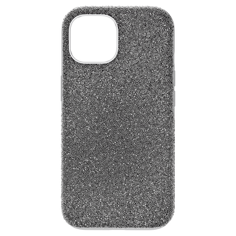 swarovski high smartphone case iphone 15 silver tone
