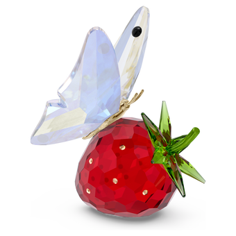 swarovski idyllia butterfly and strawberry