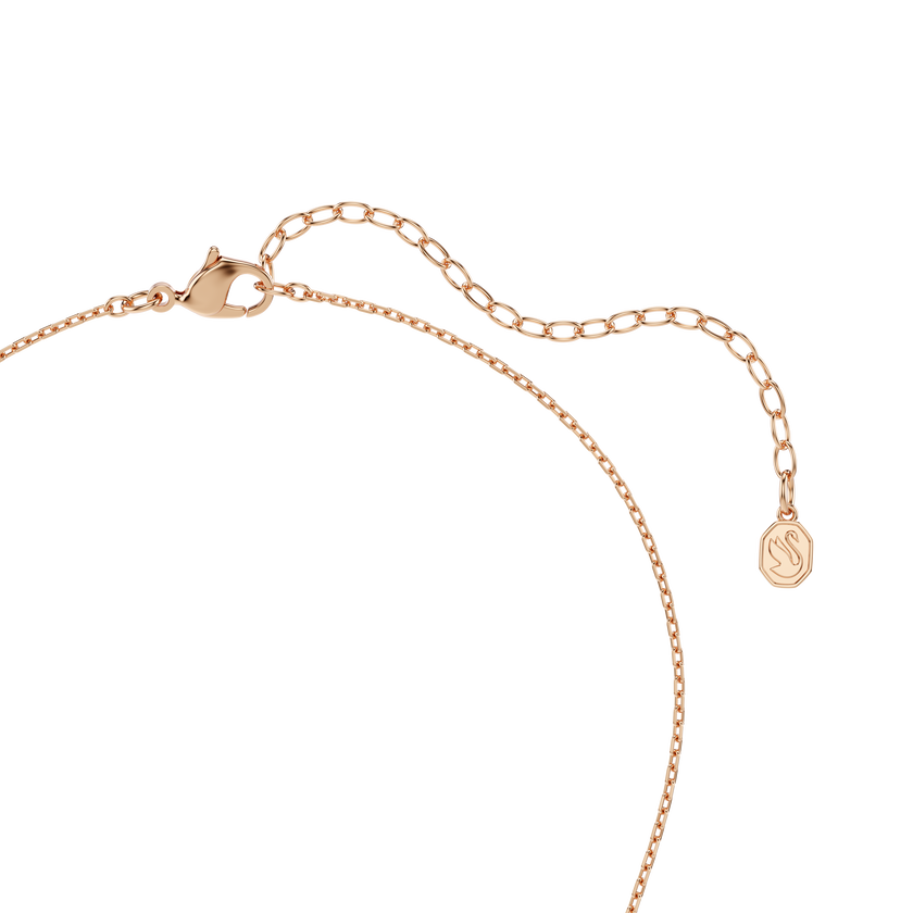 swarovski idyllia set  mixed cuts  heart with arrow  white  rose gold tone plated