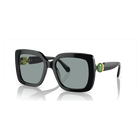 swarovski sunglasses oversized square shape sk6001el black