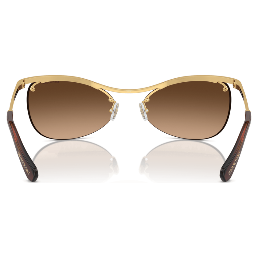swarovski sunglasses  oval shape  sk7018 ov  brown