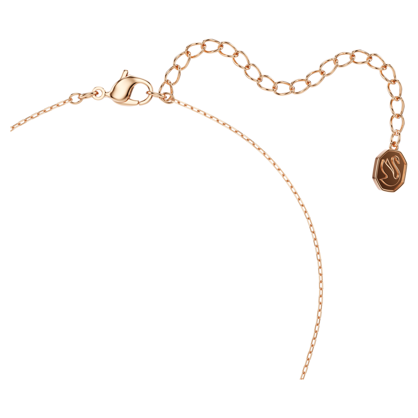 swarovski magic necklace  angel  white  rose gold tone plated