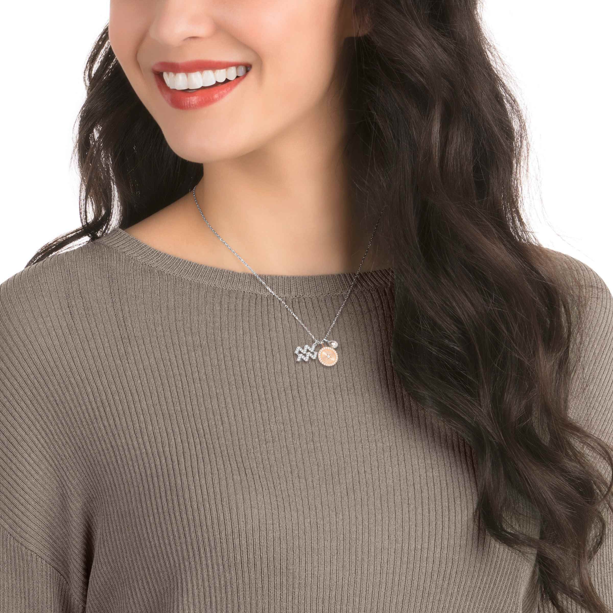 Swarovski zodiac pendant sales aquarius