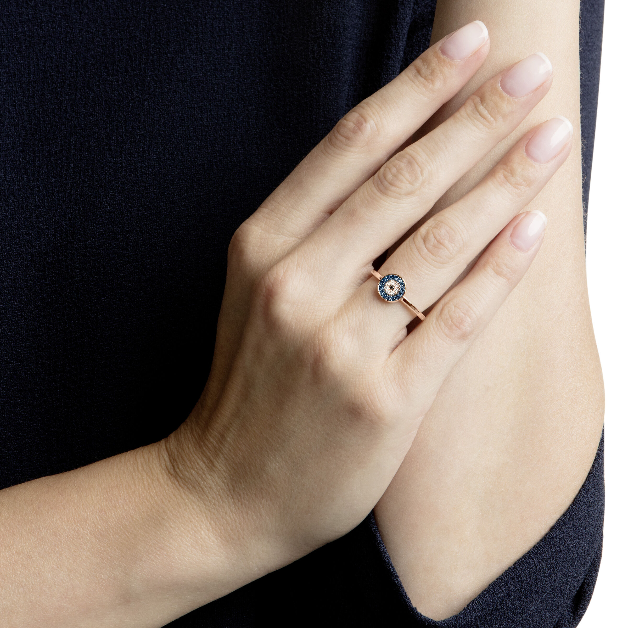Buy Swarovski Luckily Ring Multi colored Rose gold plating