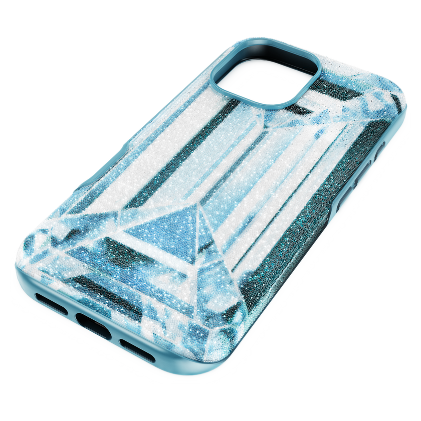 swarovski high smartphone case  crystal effect  iphone  17  blue