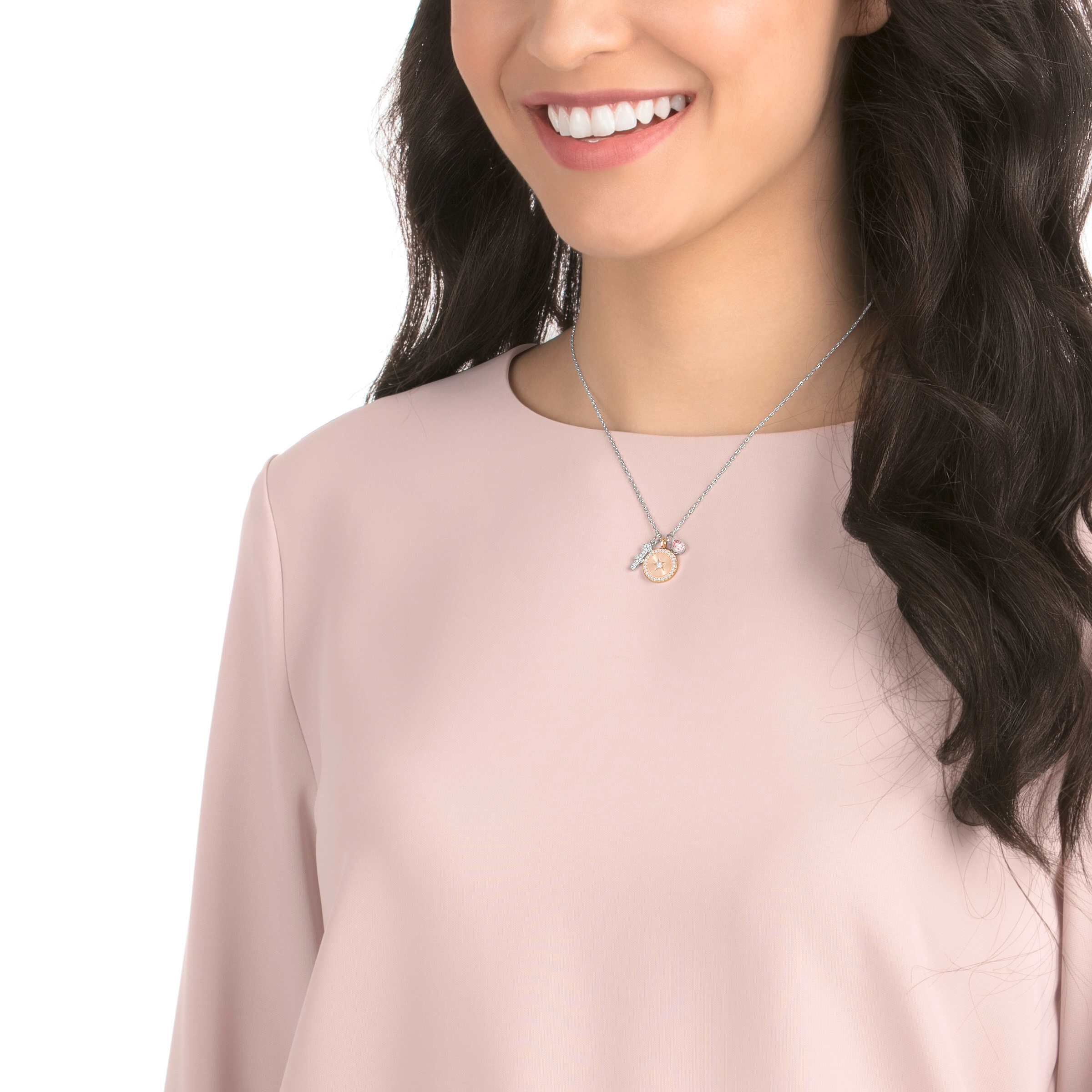 Buy Swarovski Zodiac Pendant Sagittarius Pink Rhodium plated