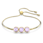swarovski orbita bracelet round cut multicolored gold tone plated
