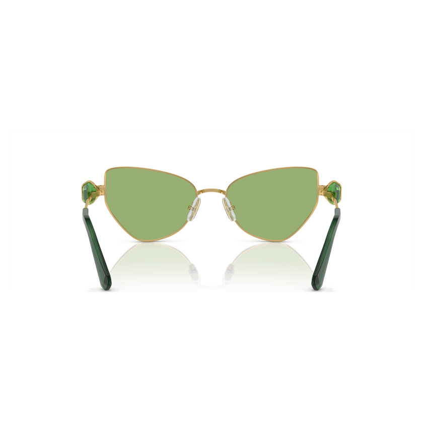 swarovski sunglasses  cat eye shape  sk7003el  green