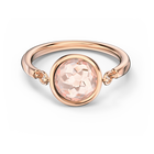 swarovski tahlia ring pink rose gold tone plated