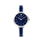 Crystalline Delight Watch, Metal Bracelet, Blue, Stainless Steel