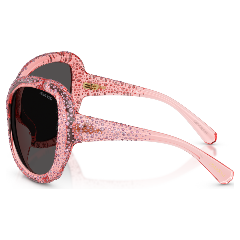 swarovski sunglasses  oversized  cat eye shape  sk6052  pink