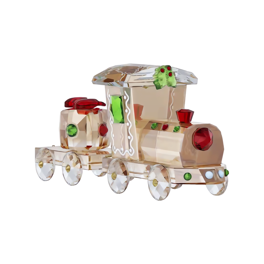 swarovski holiday cheers train set