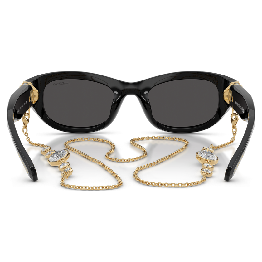 swarovski sunglasses  pillow shape  black