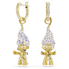 swarovski good luck trolls drop earrings troll white gold tone plated