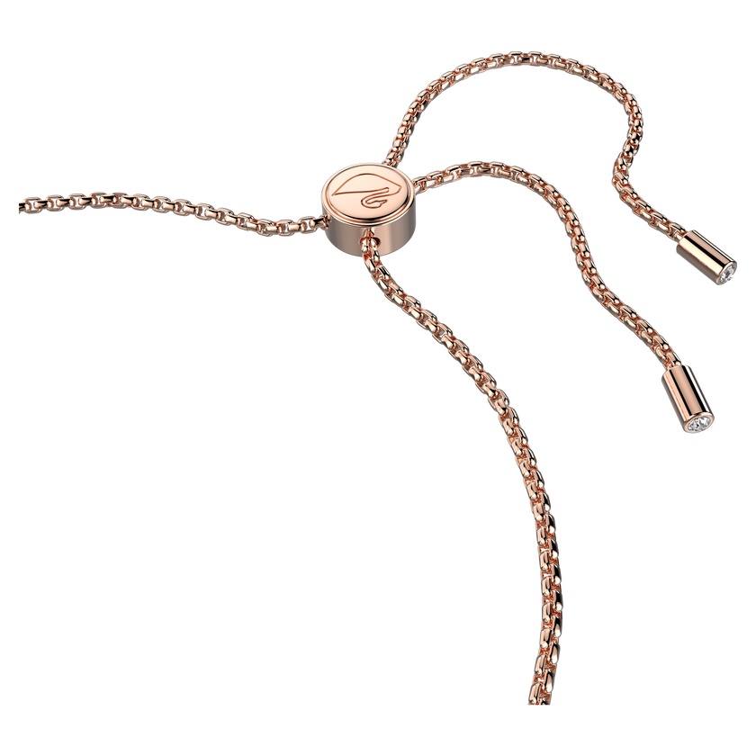swarovski lovely bracelet  heart  white  rose gold tone plated