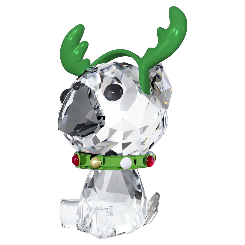 swarovski holiday cheers pug