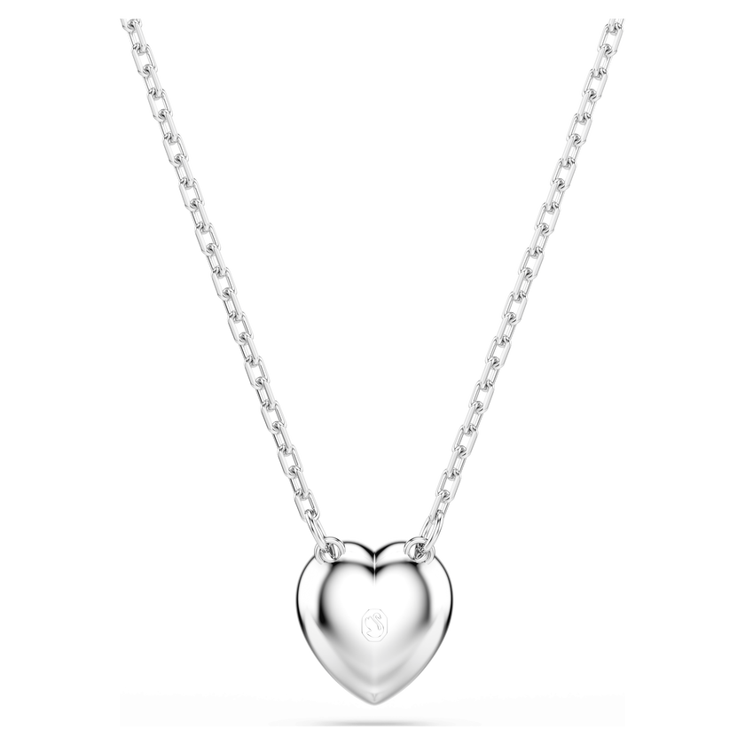 ariana grande x swarovski pendant  mixed cuts  heart  white  rhodium plated