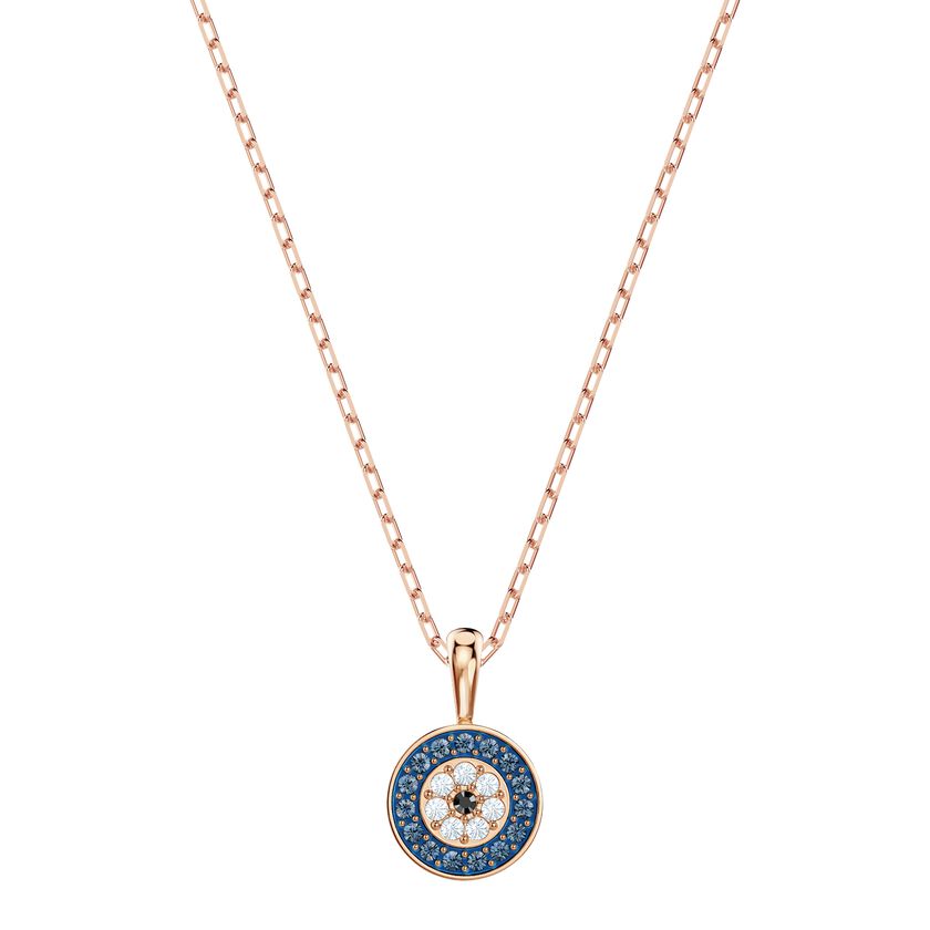 Luckily Pendant, Multi-colored, Rose gold plating