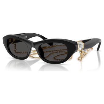swarovski sunglasses pillow shape black