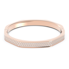 swarovski dextera bangle  octagon shape  white  rose gold tone plated