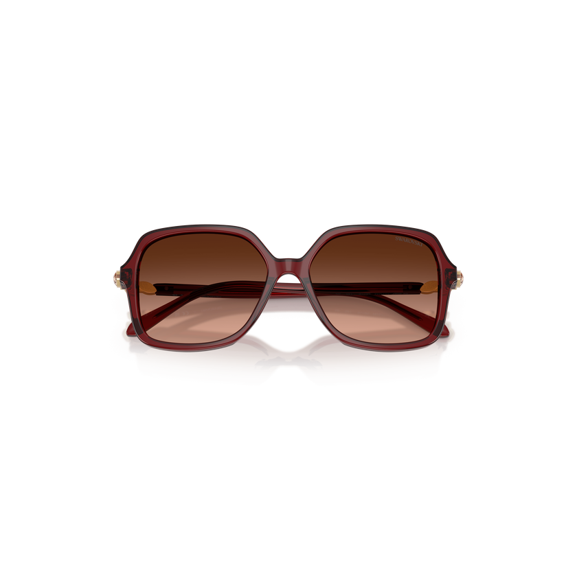 swarovski sunglasses  square shape  sk6067  burgundy