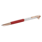 swarovski crystalline ballpoint pen  bell  red lacquered  rose gold tone plated