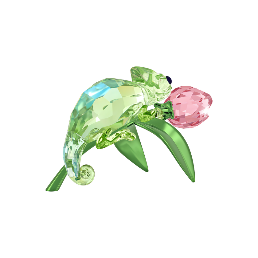 swarovski idyllia chameleon and tulip