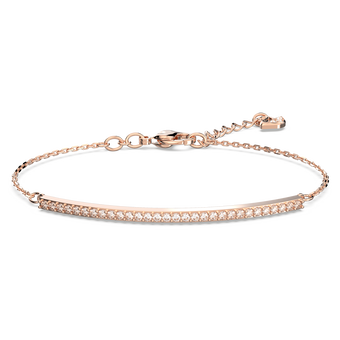 swarovski only bracelet  white  rose gold tone plated