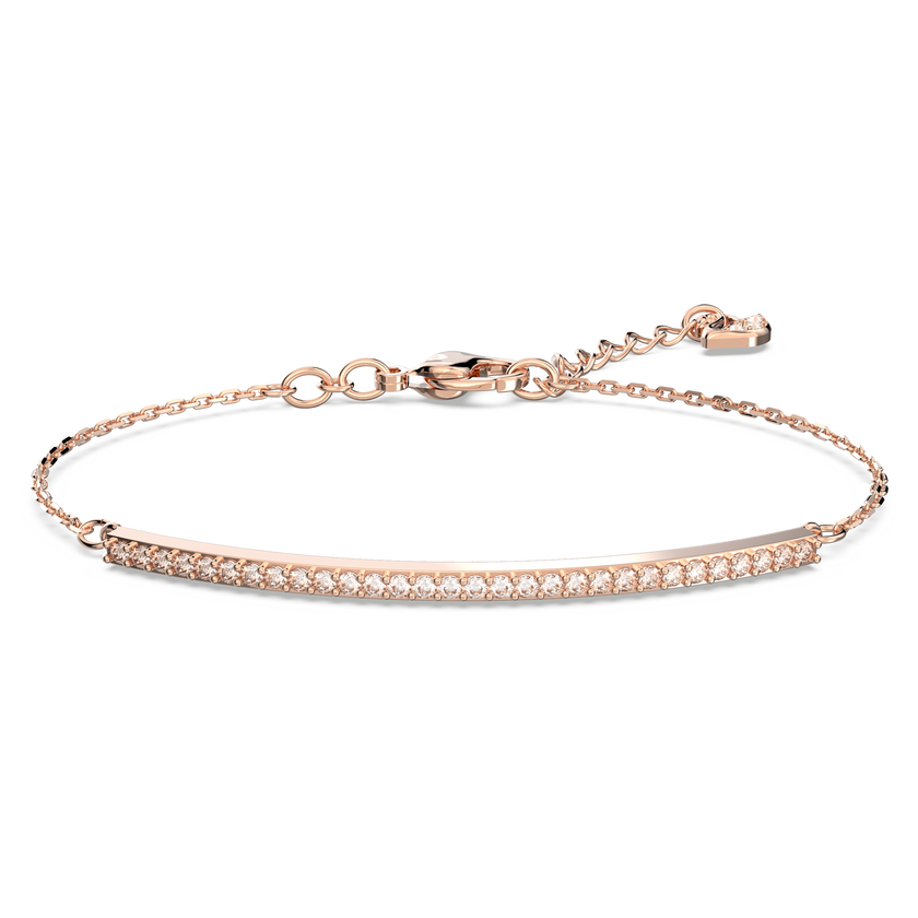 swarovski only bracelet  white  rose gold tone plated
