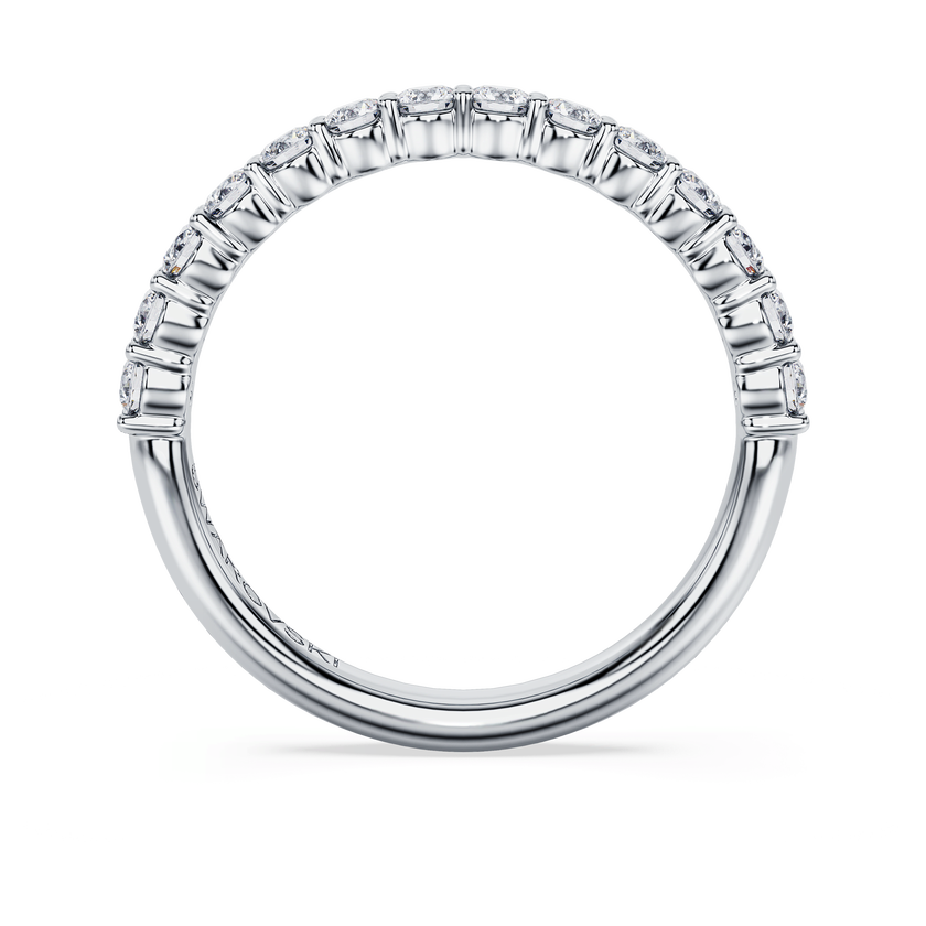 swarovski eternity band ring  lab grown diamonds 0 5 ct tw  round shape  18k white gold