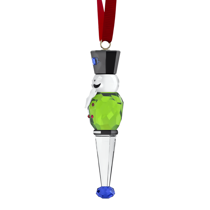 swarovski holiday cheers nutcracker ornament  green