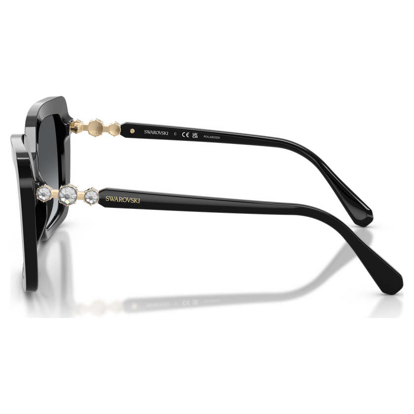 swarovski sunglasses  square shape  sk6049  brown
