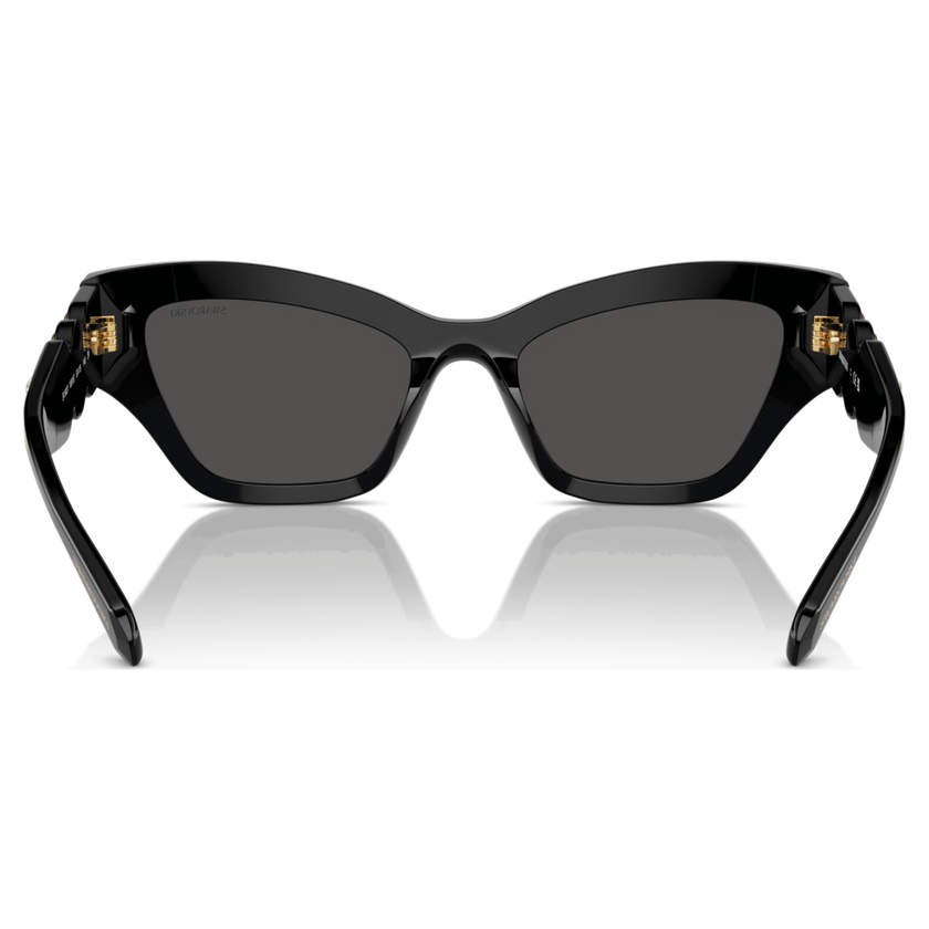swarovski sunglasses  cat eye shape  black