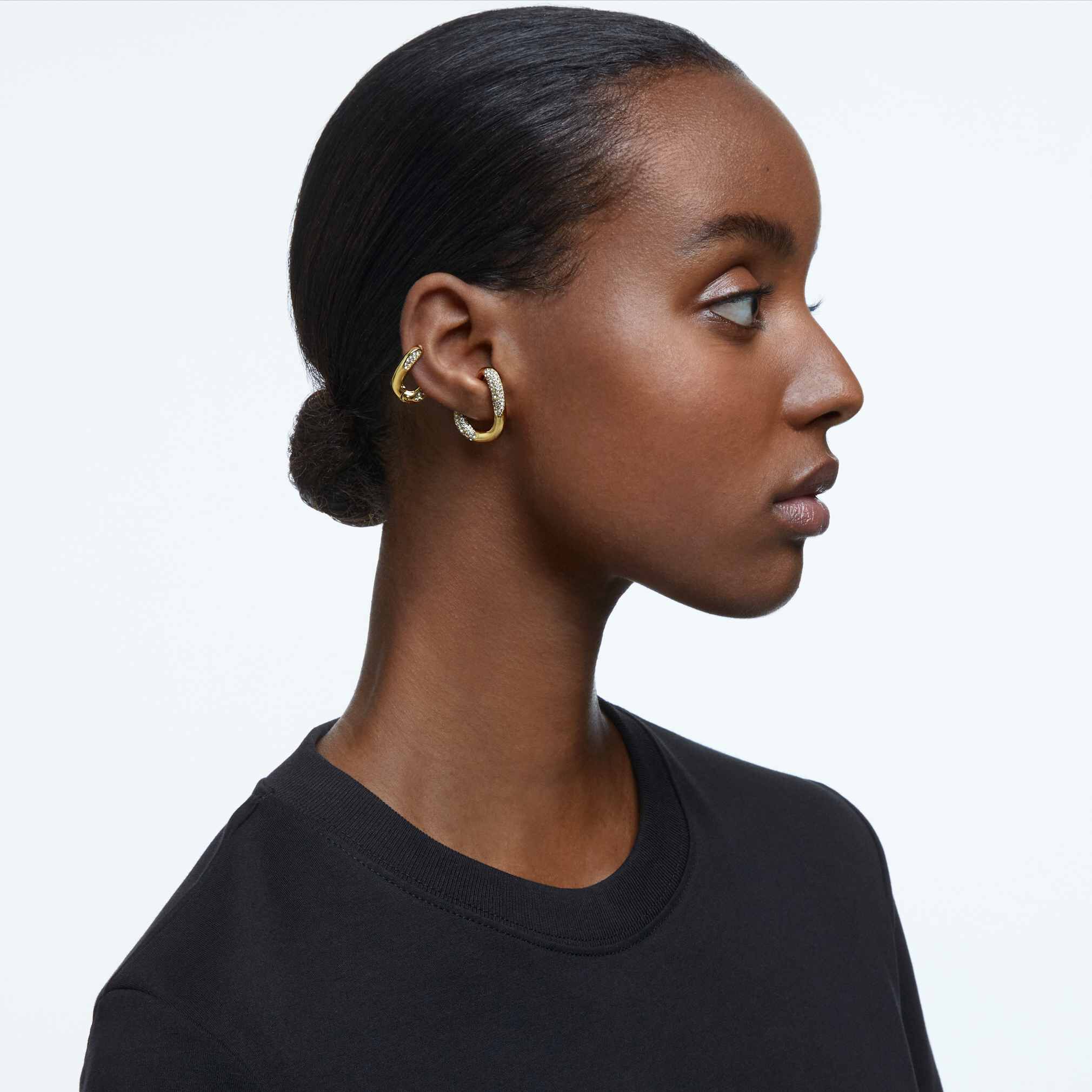 Buy Swarovski Dextera ear cuff White Gold tone plated