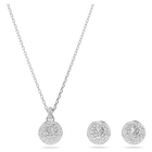 swarovski sublima set white rhodium plated