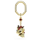 swarovski chinese zodiac key ring dragon yellow gold tone plated