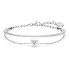 swarovski ortyx bracelet triangle cut white rhodium plated