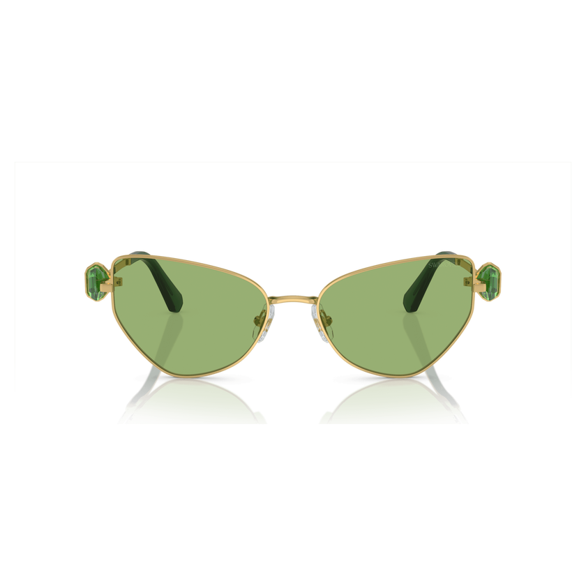 swarovski sunglasses  cat eye shape  sk7003el  green