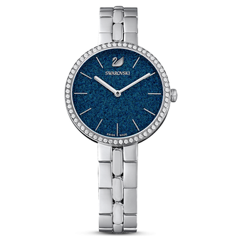 swarovski cosmopolitan watch metal bracelet blue stainless steel