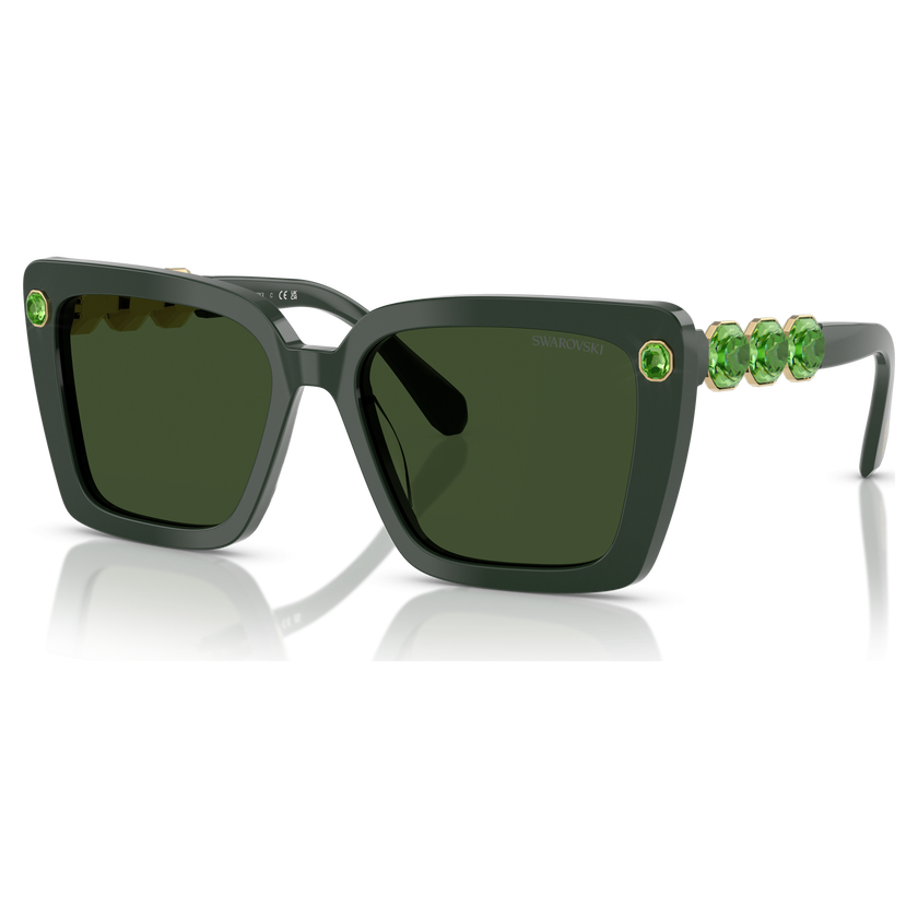 swarovski sunglasses  square shape  sk6032  green