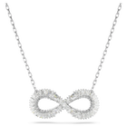 swarovski hyperbola pendant infinity white rhodium plated