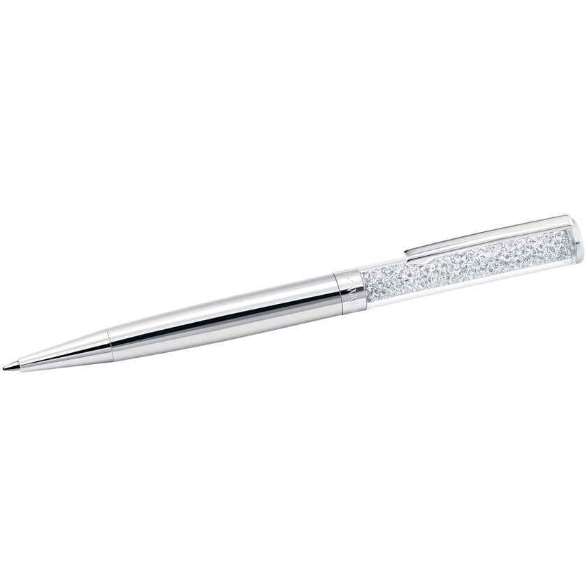 Crystalline Ballpoint Pen, Silver Tone