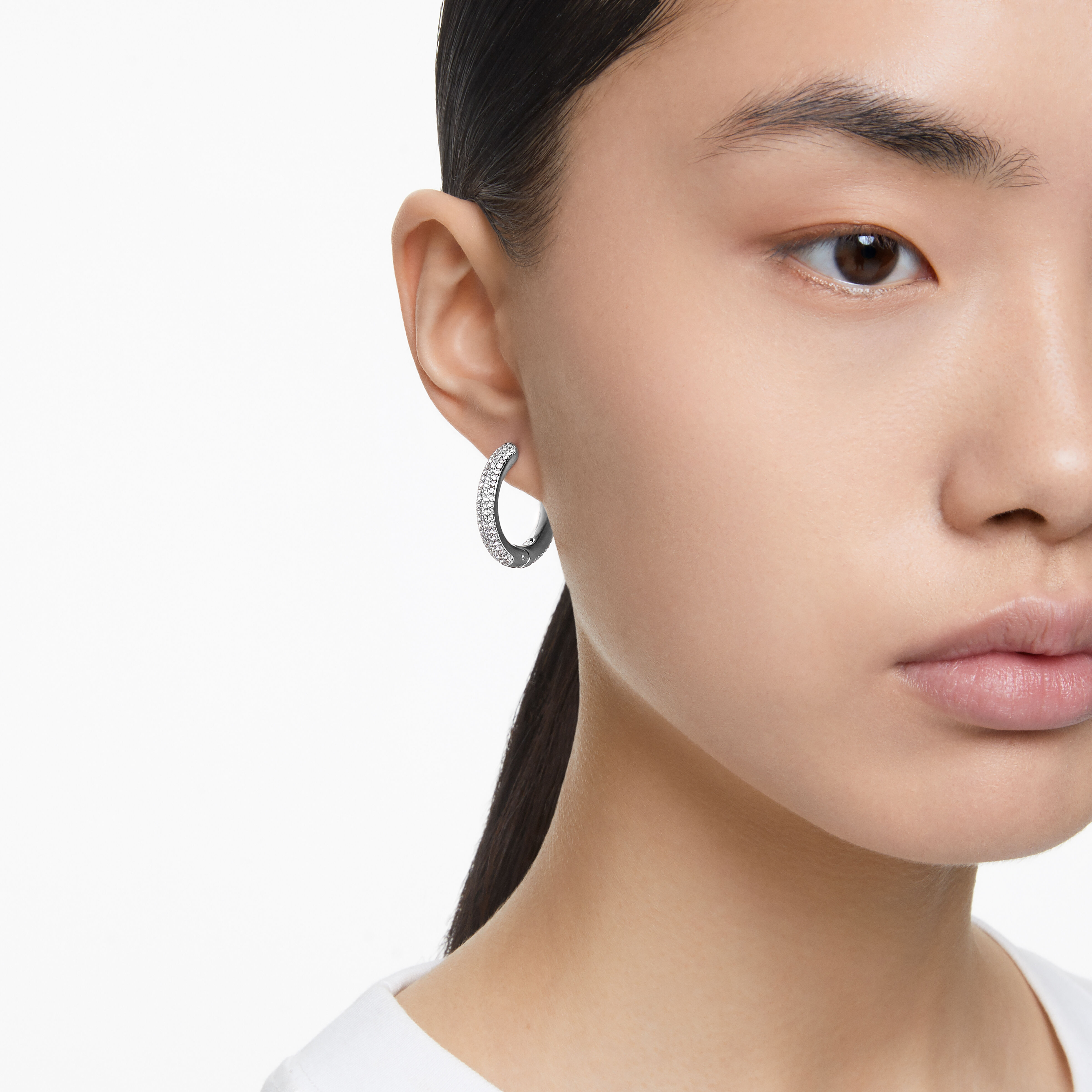 Swarovski fit shop hoop earrings