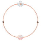 the swarovski remix collection clover white rose gold plating
