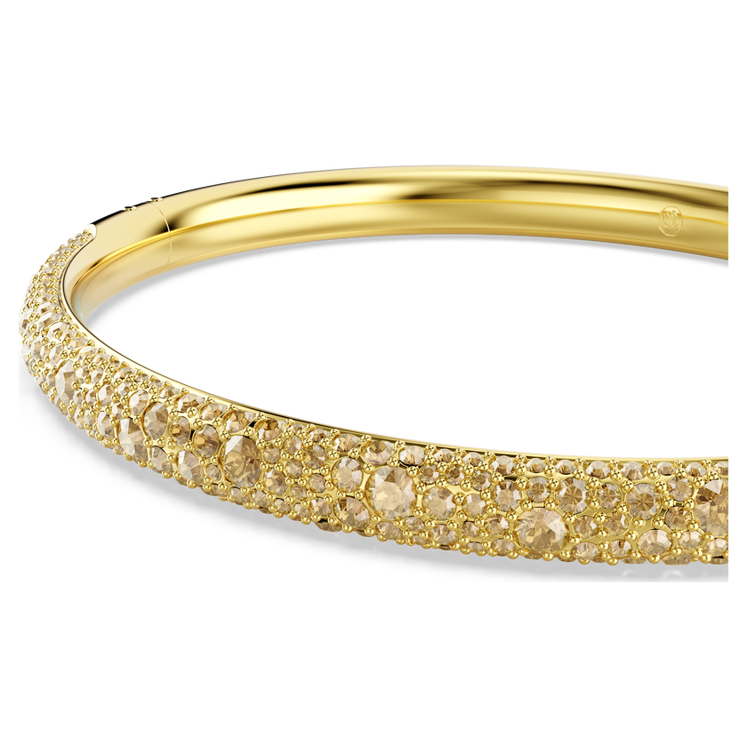 swarovski sublima bangle  snow pav   white  gold tone plated