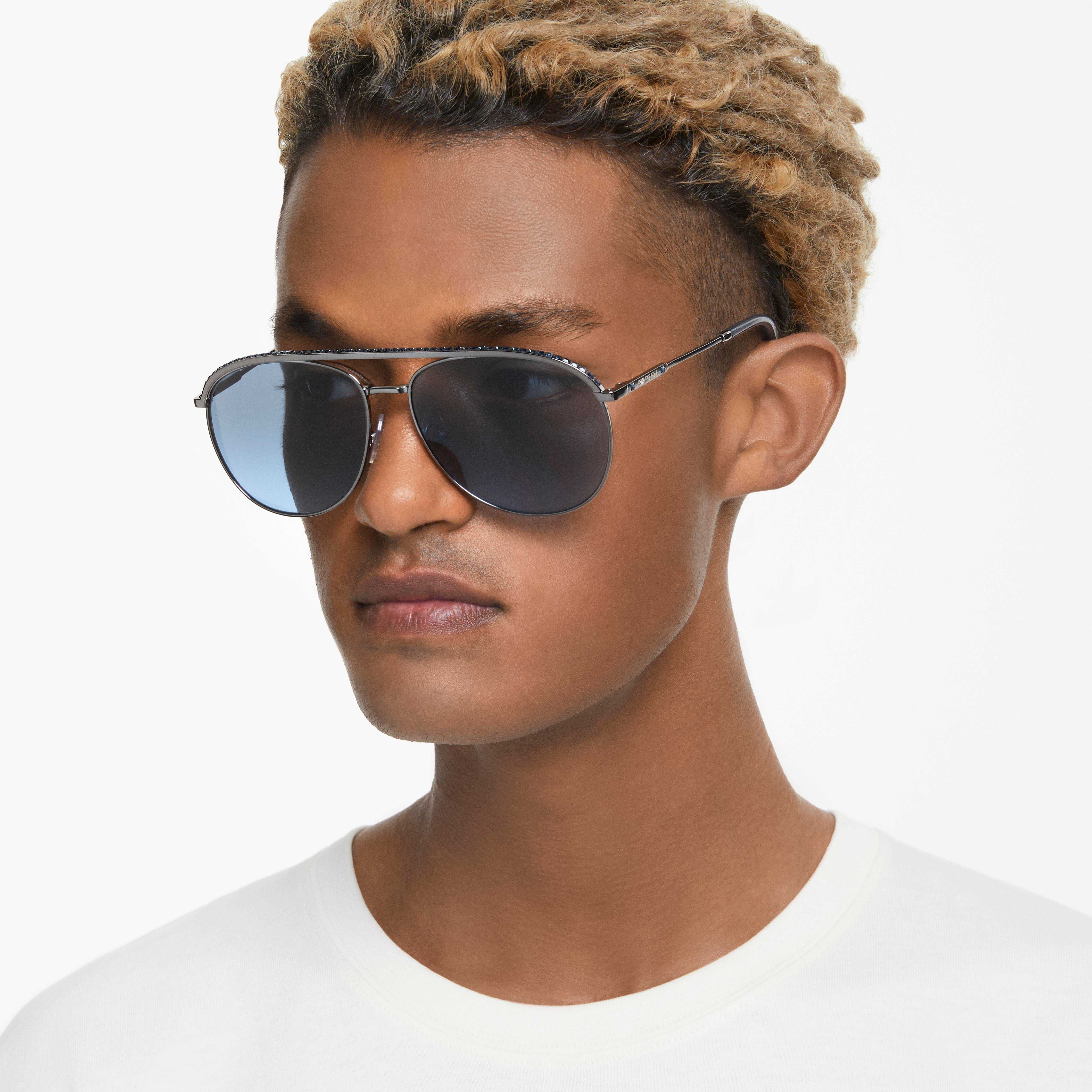 Buy Swarovski Sunglasses Pilot shape SK7005EL Blue
