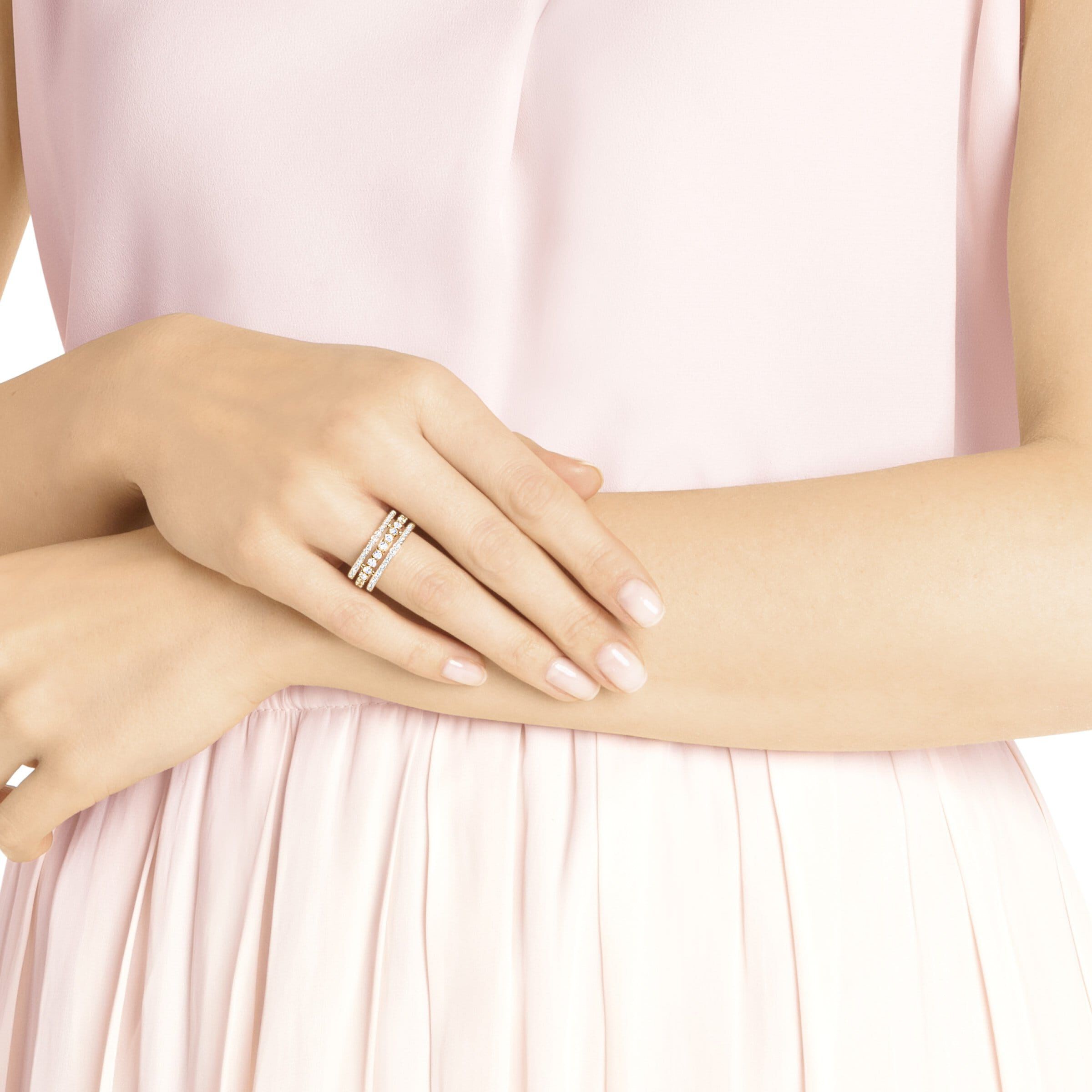 Buy Swarovski Further Ring White Rose Gold Plating